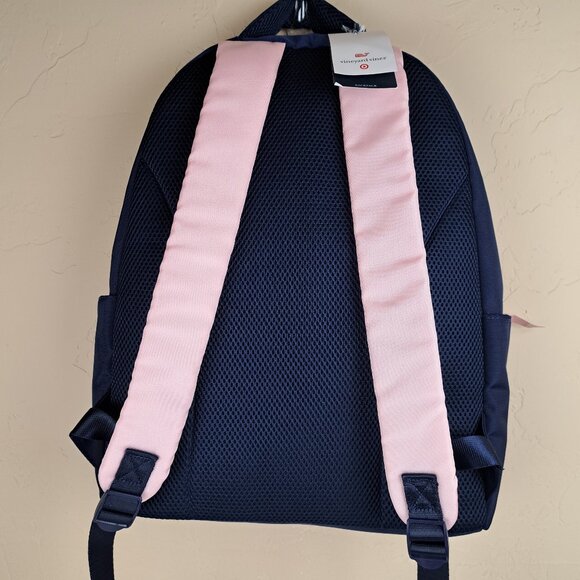 Vineyard Vines For Target Navy Blue and Light Pink Backpack NWT - Picture 2 of 16